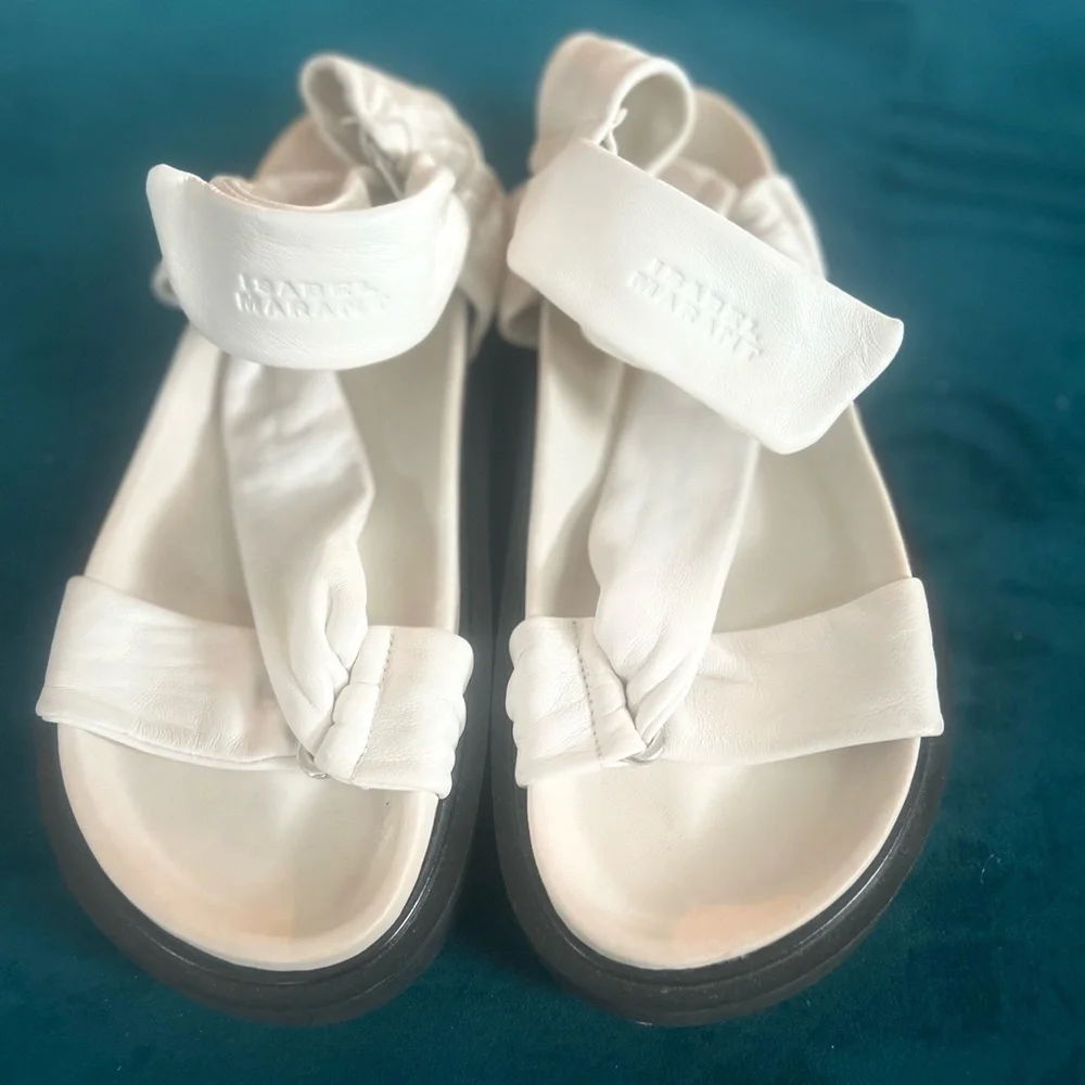 Isabel Marant White Sandals - Picture 6 of 8